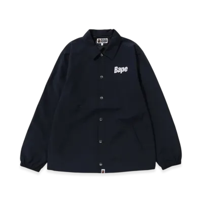 A BATHING APE Bape Logo Coach Jacket "Navy"