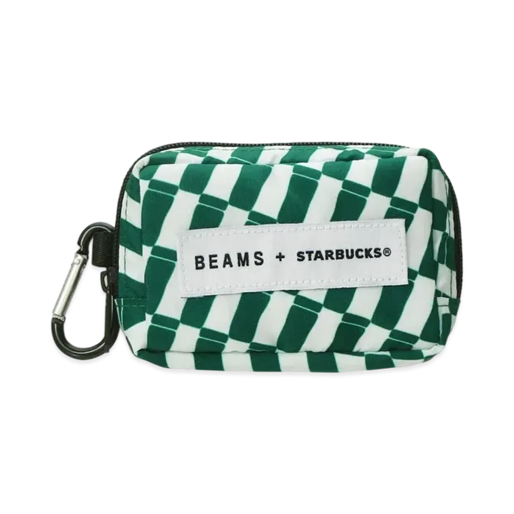 BEAMS x STARBUCKS Mini Pouch "Checker"