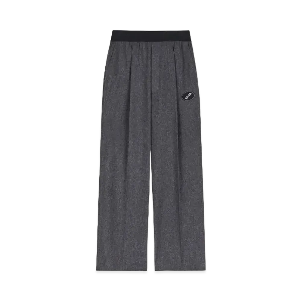 WE11DONE Logo Trousers "Charcoal"