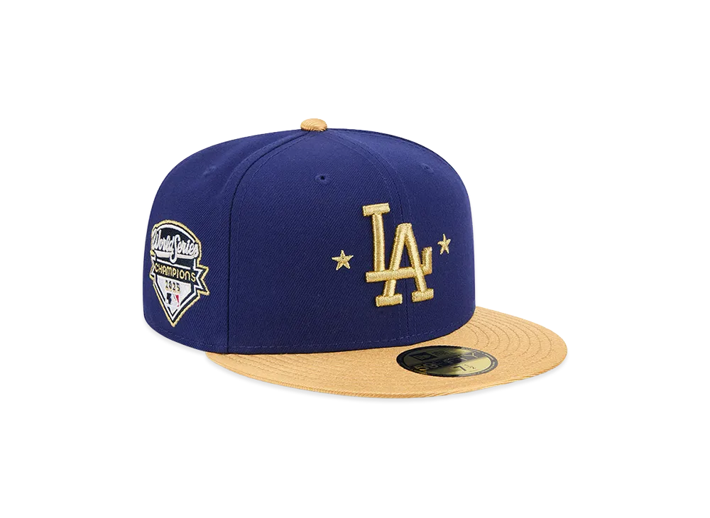 NEW ERA 59Fifty 2025 MLB Gold Collection Los Angeles Dodgers "Dark Royal"