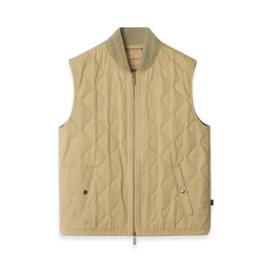 Burberry Quilting Gabardine Gilet "Hamper"
