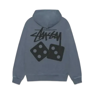 Stussy Dice Zip Hoodie Pigment Dyed "Navy"