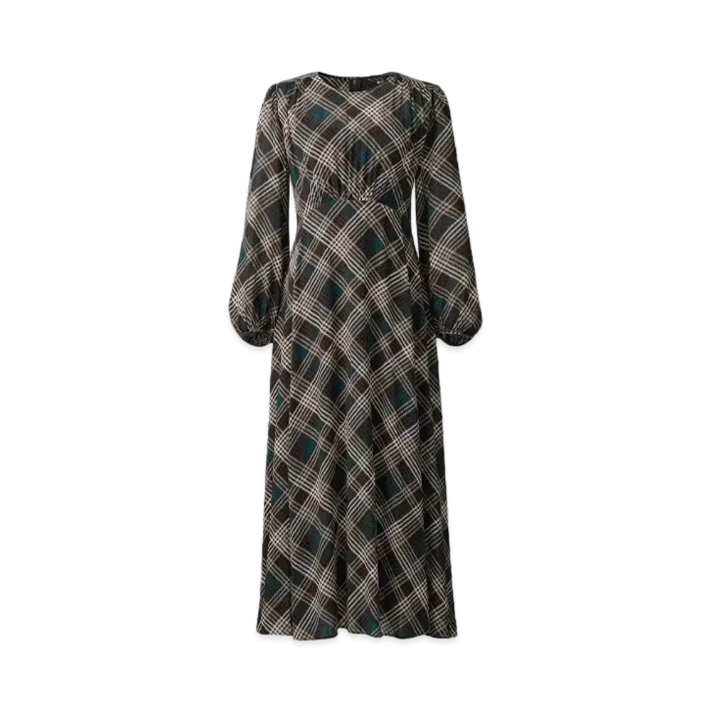 Uniqlo C Women'S Flared Dress #1 "Dark Brown"