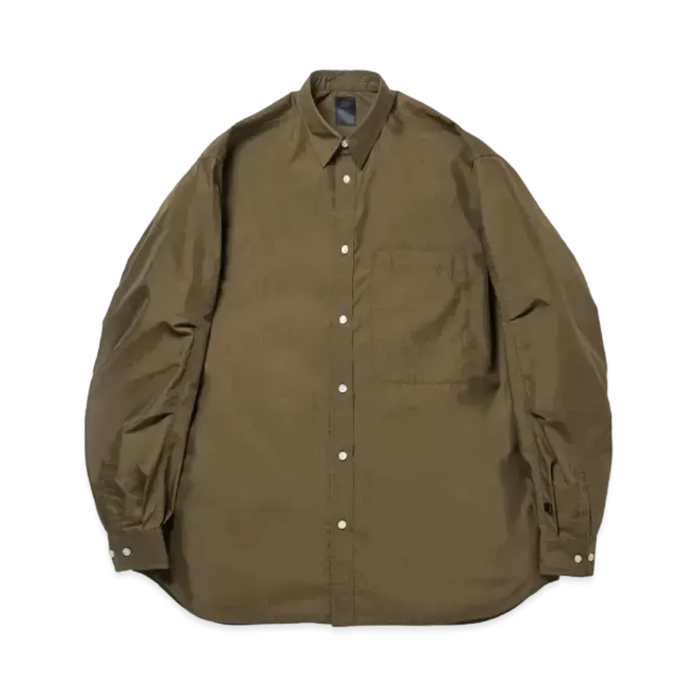 DAIWA PIER39 Tech Regular Collar Shirts L/S "Military Olive"