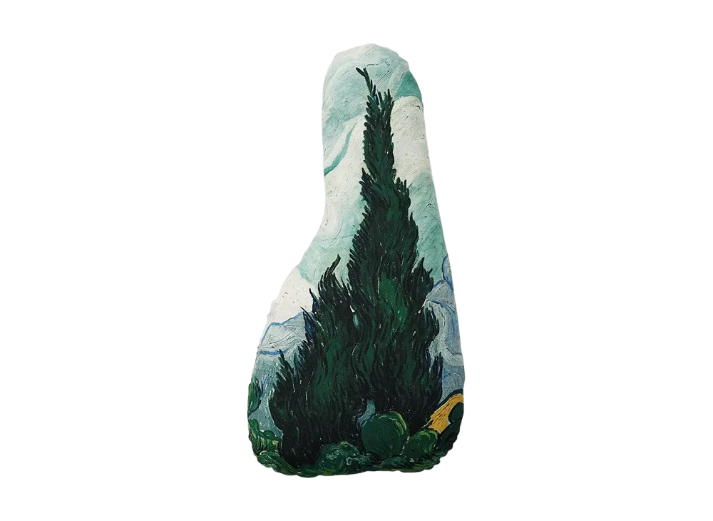 BANDAI "Ichiban Kuji" -Vincent van Gogh- B Prize Plant Cushion - Cypresses