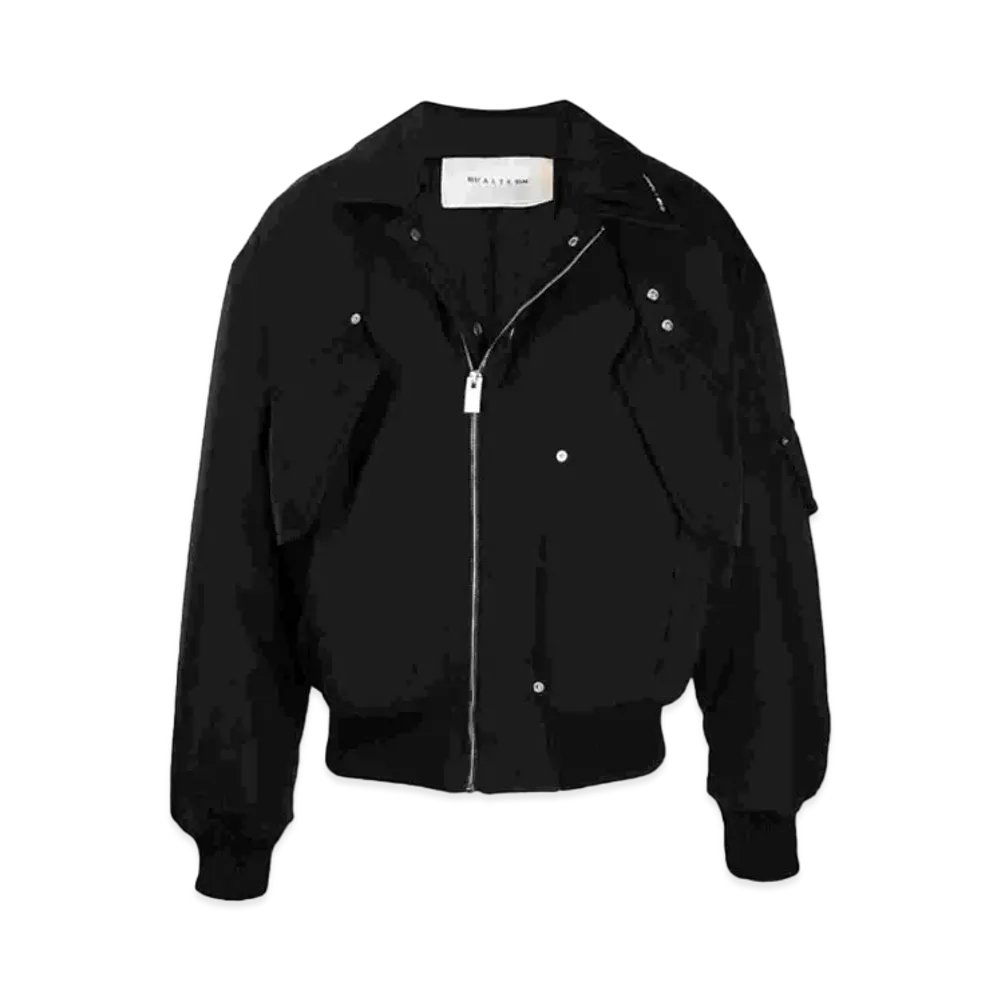 1017 ALYX 9SM Flap-Pocket Bomber Jacket "Black"