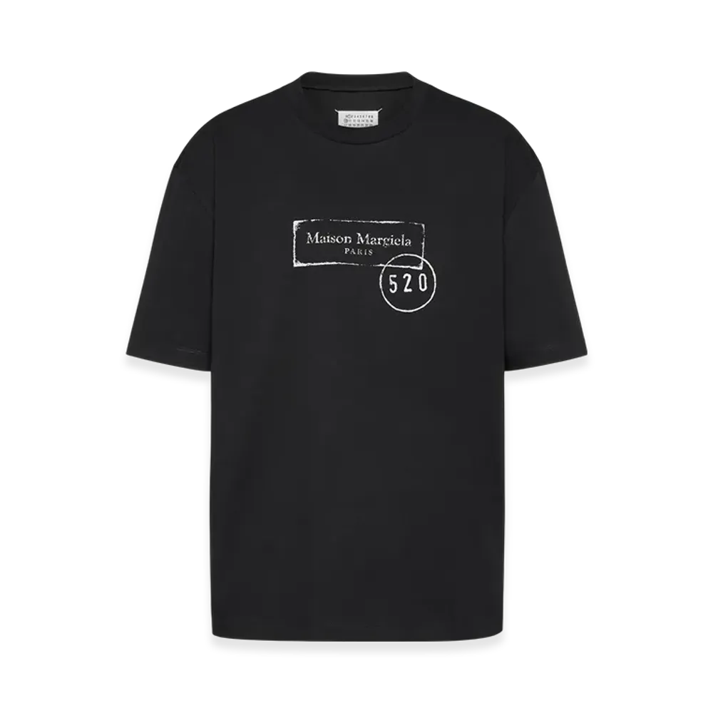 Maison Margiela Men's 520 Stamp Print T-Shirt "Black"