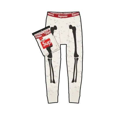 Supreme x Hanes Bones Thermal Pant (1 Pack) (25FW) "Floral"