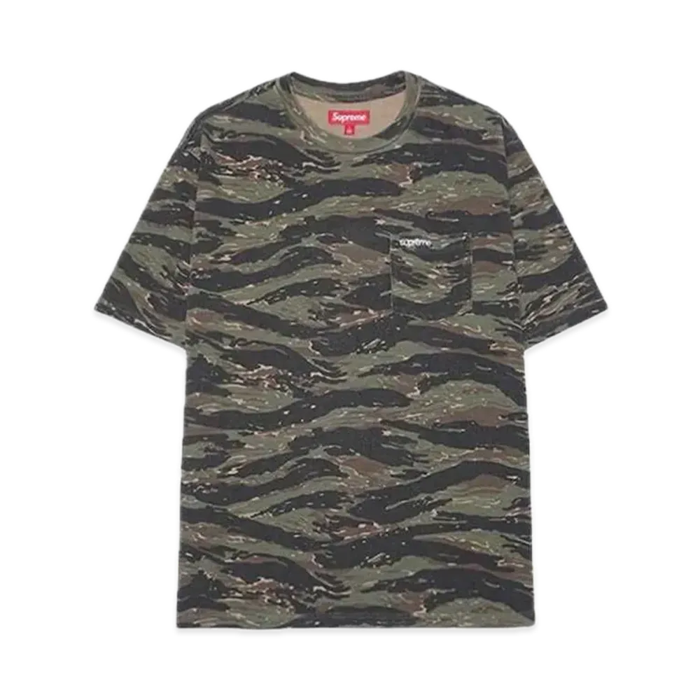 Supreme S/S Pocket Tee "Tiger Camo" (24SS)