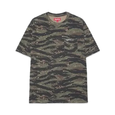 Supreme S/S Pocket Tee "Tiger Camo" (24SS)