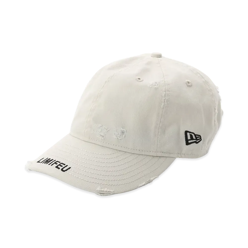 NEW ERA x LIMI feu Damaged Cotton 9Thirty "Ivory"