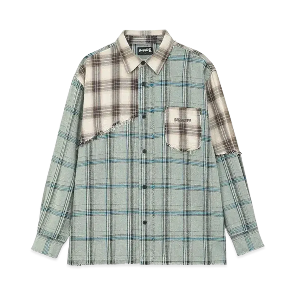 SUPPLIER Switching Vintage Check Shirt "Green"