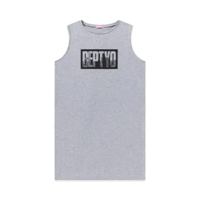 BlackEyePatch BEPTYO Tanktop Dress "Heather Gray"