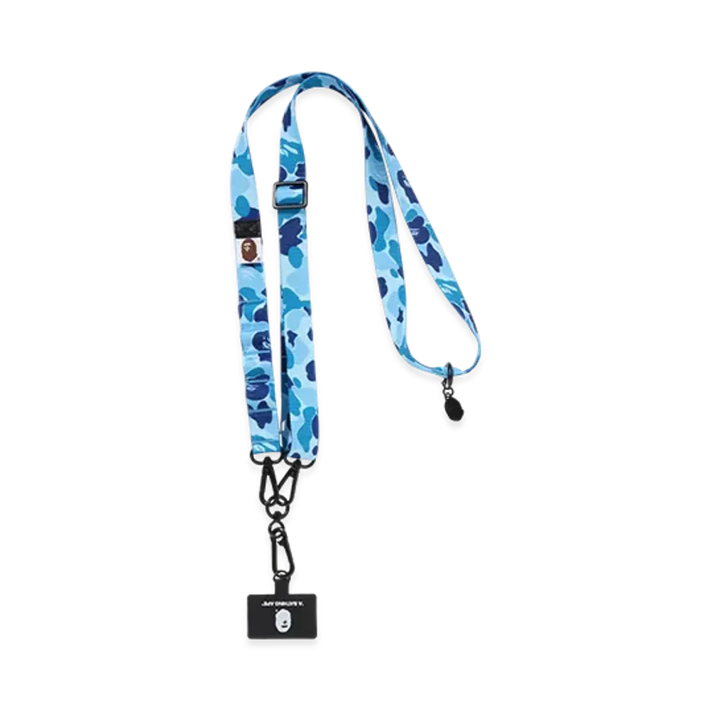 A BATHING APE Smartphone Shoulder Strap M Mobile "Blue"