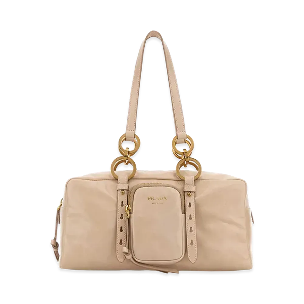 PRADA Women's Powder Leather Handbag "Pink"