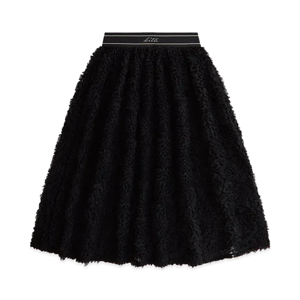 Kith x Lisa Women's Rina Ruffle Midi Skirt "Black"