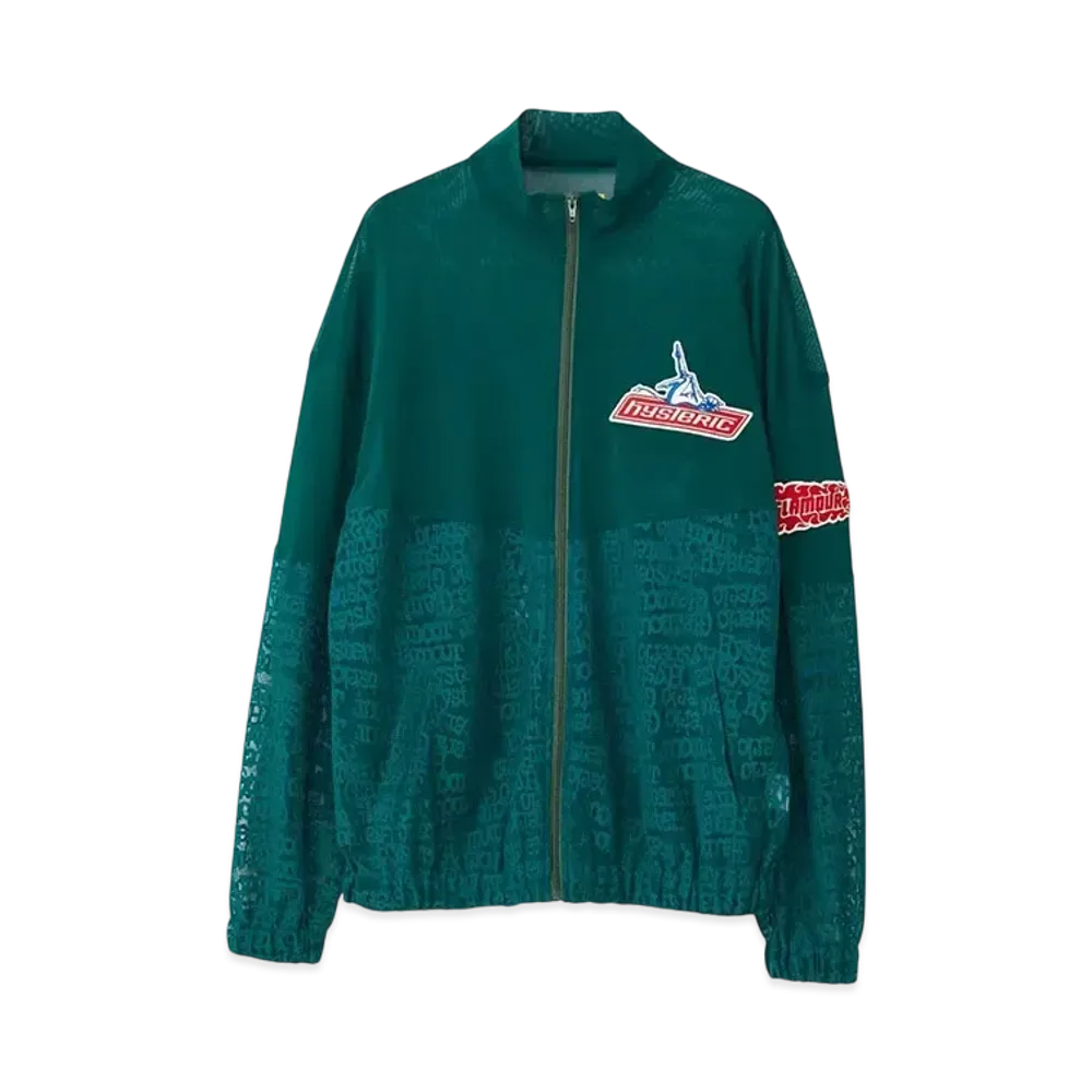 HYSTERIC GLAMOUR Type Logo Pattern Jacquard Blouson "Green"