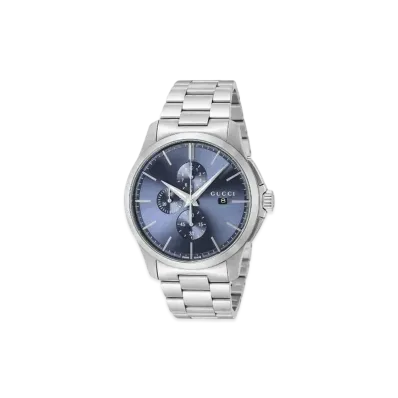 GUCCI G-Timeless Chronograph "Blue/Stainless Steel"