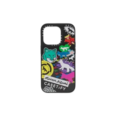 CASETIFY x MAISON KITSUNE Logo Stickers Case Iphone 15 Pro Max "Multi"