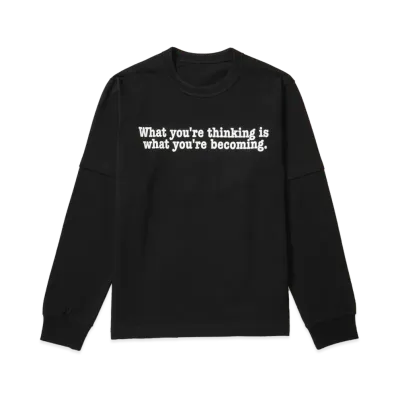 sacai x Muhammad Ali L/S T-Shirt "Black"