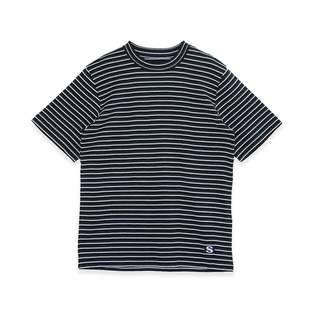 sacai Stripe Cotton Rib T-Shirt "Black"