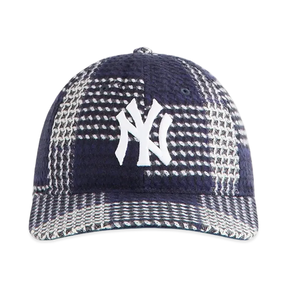 Kith x '47 for the New York Yankees Textured Plaid Franchise LS Cap "Nocturnal"