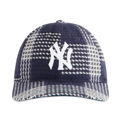 Kith x '47 for the New York Yankees Textured Plaid Franchise LS Cap "Nocturnal"
