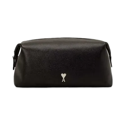 AMI PARIS Paris Paris Pouch #1 "Black/Vibrated Silver"