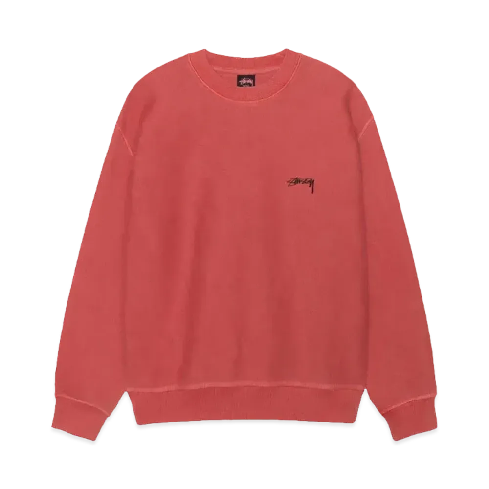 Stussy Smooth Stock Crew Pigment Dyed "Guava"