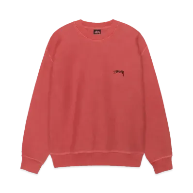 Stussy Smooth Stock Crew Pigment Dyed "Guava"