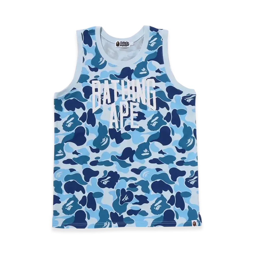 A BATHING APE ABC Camo NYC Logo Tank Top "Blue"