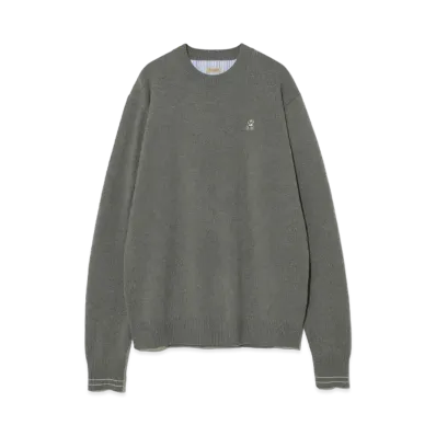 UNDERCOVER Cashmere Blend Wool Knit Pullover "Green Gray"