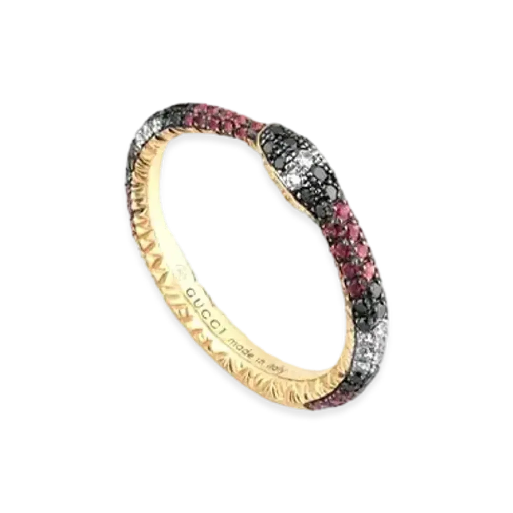 GUCCI Ouroboros Ring In Gold And Gemstones