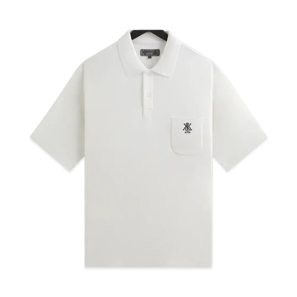 Kith Ethan Pique Polo "White"