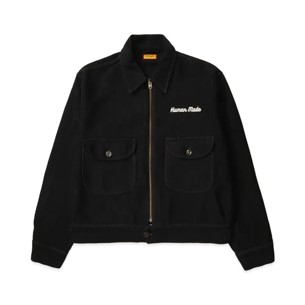 HUMAN MADE Zip-Up Work Jacket "Black"