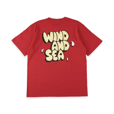 WIND AND SEA Bubble Logo S/S Tee "Red"