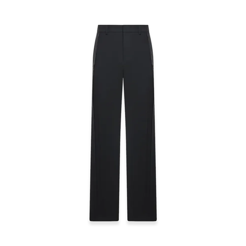 AMI PARIS Tailored Trousers In Wool Tricotine "Gray"