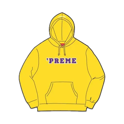 Supreme Preme Hooded Sweatshirt "Yellow"