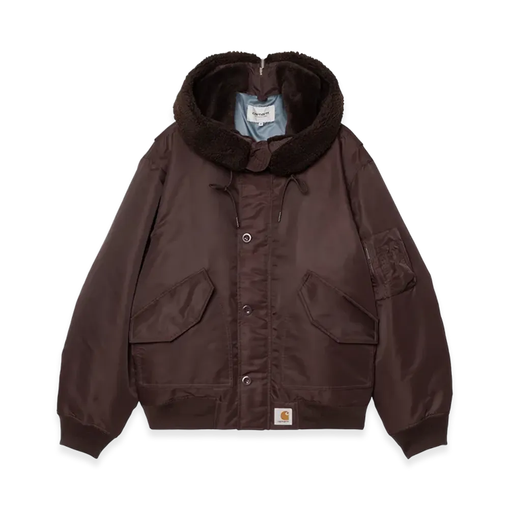 Carhartt WIP Hooded Oltera Bomber "Palisander/Angelite"