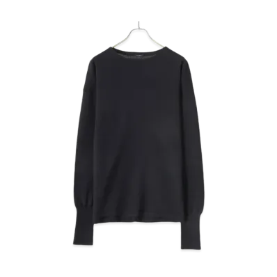 COMOLI Wool Japanese Paper COMOLI Knit "Navy"
