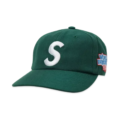 Supreme World Famous S Logo 6-Panel (26SS) "Dark Green"