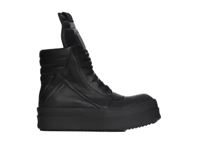 Rick Owens SS26 Mega Bumper Geobasket Full Grain Calf Leather "Black"