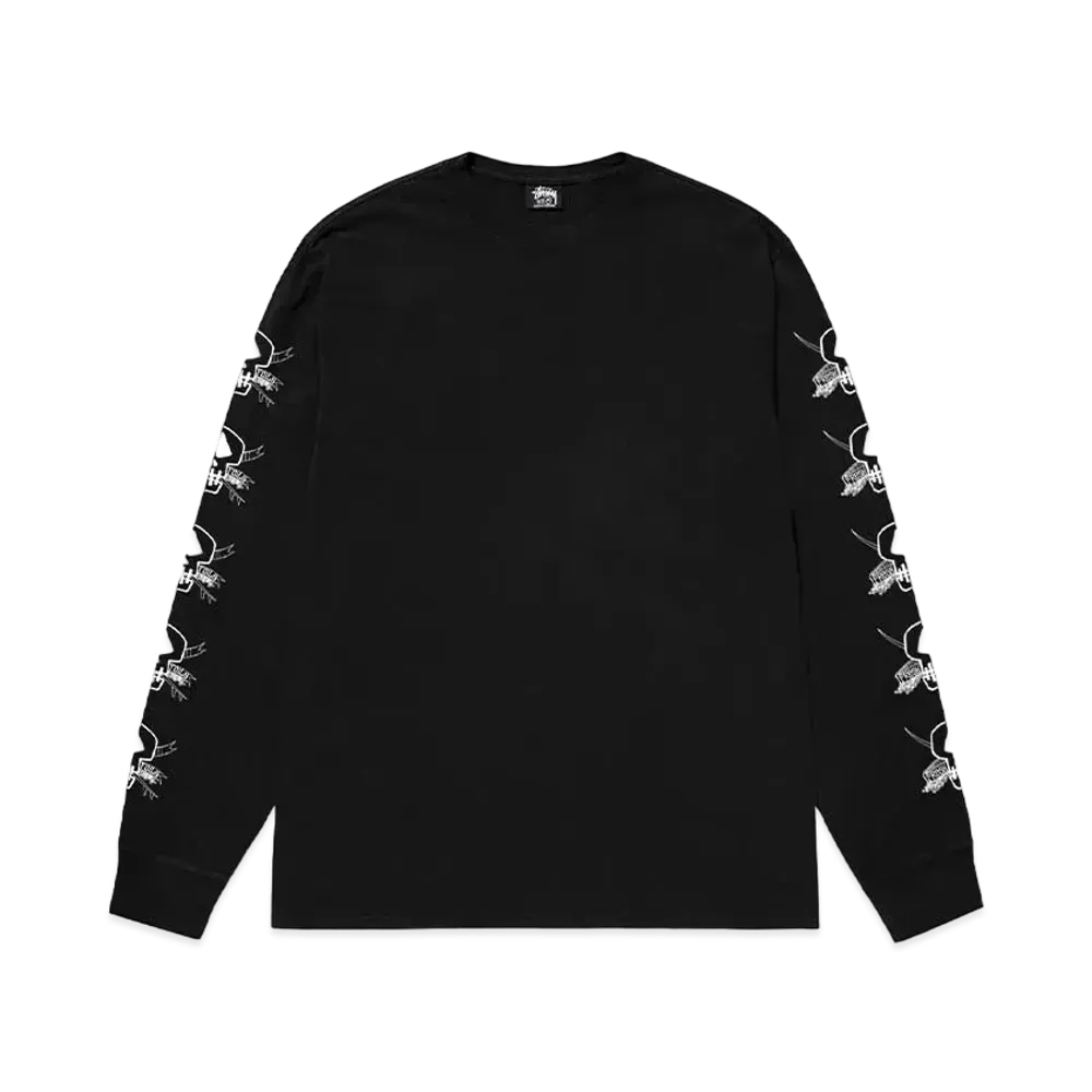 Stussy Foils Pigment Dyed LS Tee "Black" (FA24)