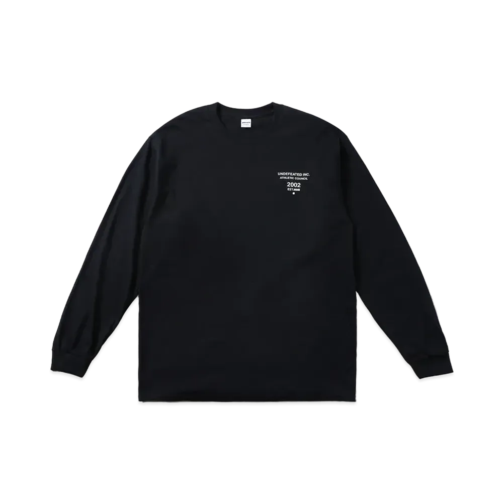 UNDEFEATED ATHLETIC COUNCIL L/S TEE - UL20013 "Black"