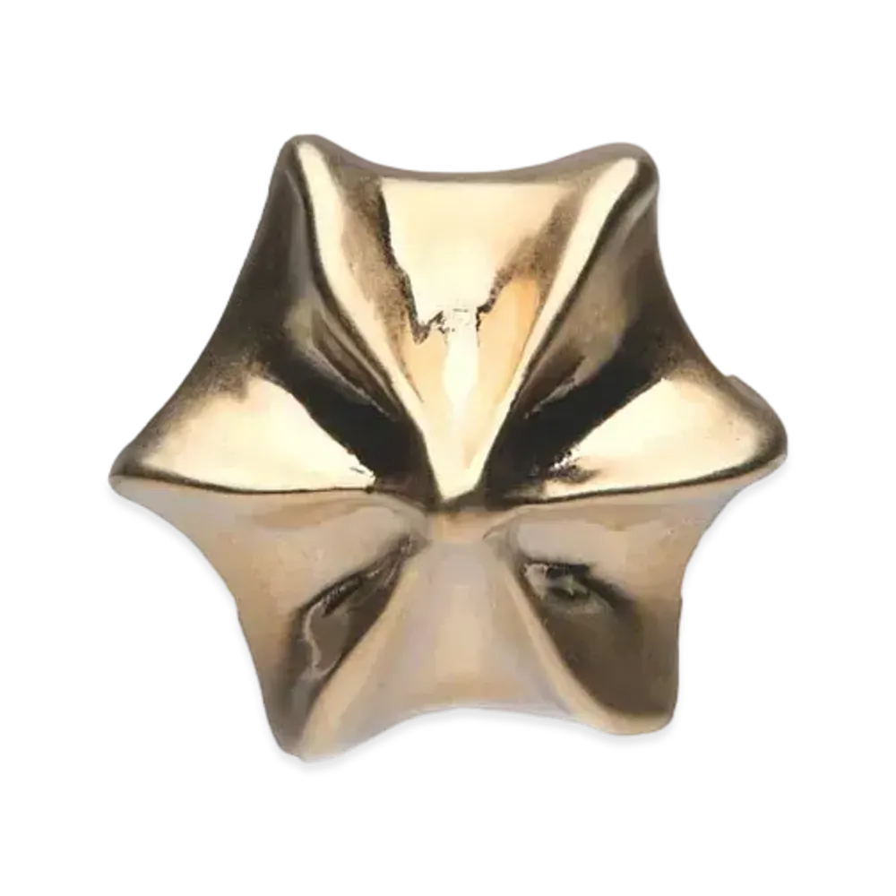 Maison Margiela Timeless Curved Studded Earring "Gold"