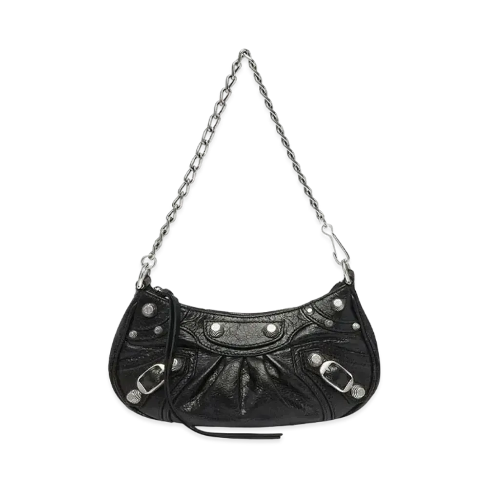 BALENCIAGA Le Cagole Mini Purse With Chain "Black"