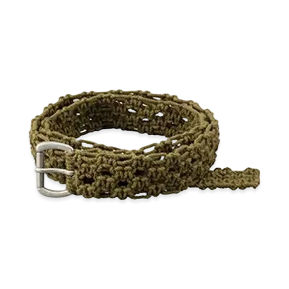 visvim BRAIDED BELT 30MM "Olive"