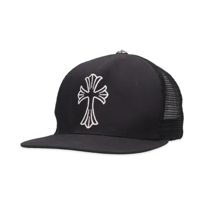 Chrome Hearts Cross Ball Mesh Trucker Cap "Black"