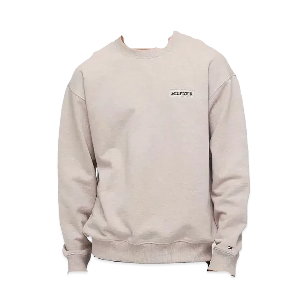TOMMY HILFIGER Monotype Heavy Twill Sweatshirt "Brown"