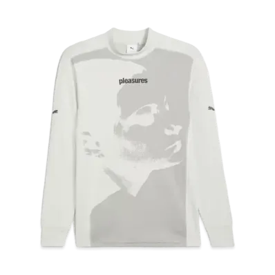 PUMA x PLEASURES Graphic Base Layer "Warm White"
